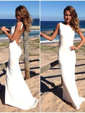 Trumpet/Mermaid High Neck Long Spandex Prom Formal Evening Dresses